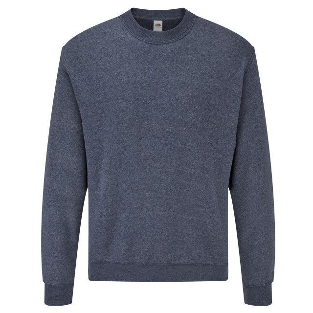 Fruit of the Loom Heren klassiek ingelegd sweatshirt UTFK2731_heathernavy large