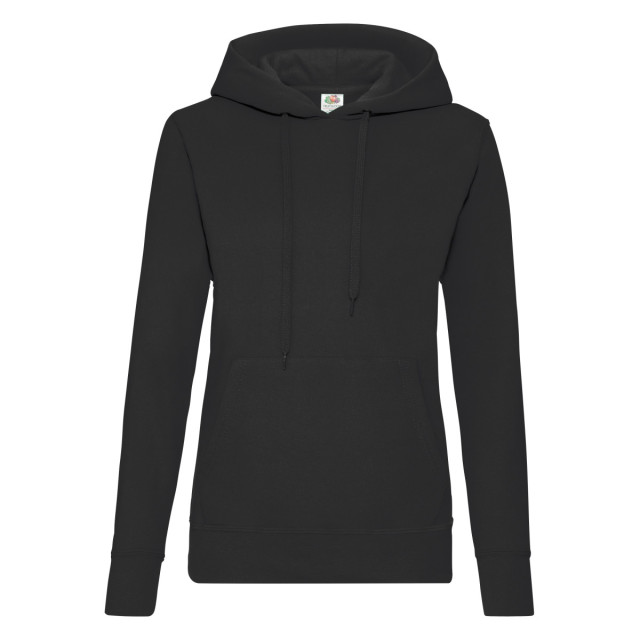 Fruit of the Loom Dames klassieke hoodie UTFK2708_black large