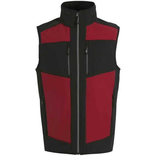 Regatta Heren e-volve softshell gilet UTFK2707_classicredblack large