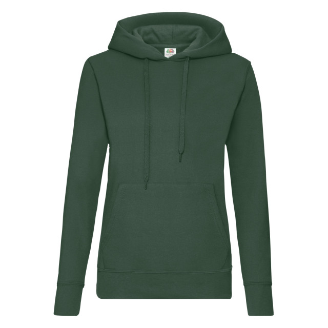 Fruit of the Loom Dames klassieke hoodie UTFK2708_bottlegreen large