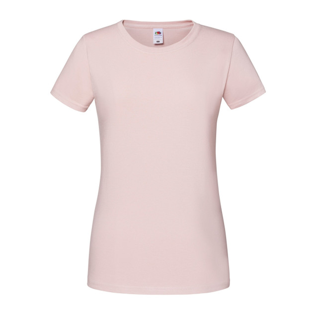 Fruit of the Loom Dames iconic 195 premium ringspun katoenen t-shirt UTFK2664_powderrose large