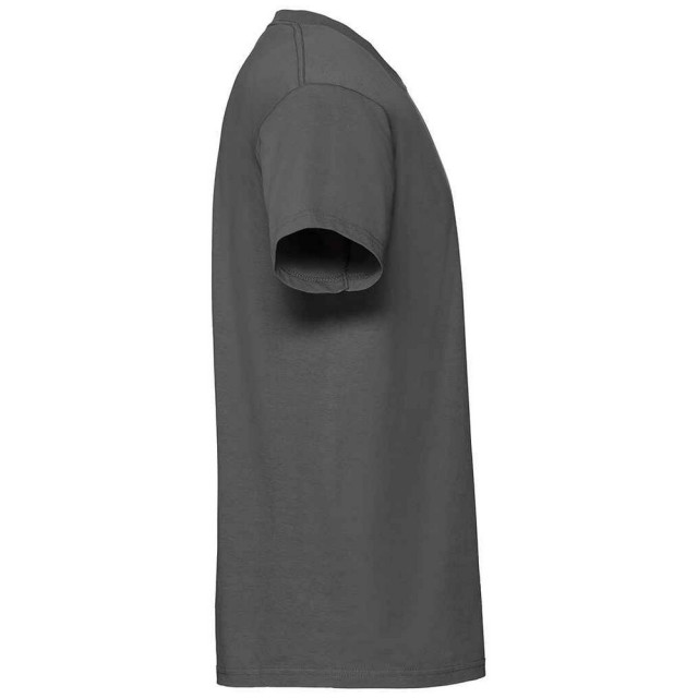 Fruit of the Loom Heren iconic 195 premium ringspun katoen t-shirt UTFK2657_lightgraphite large