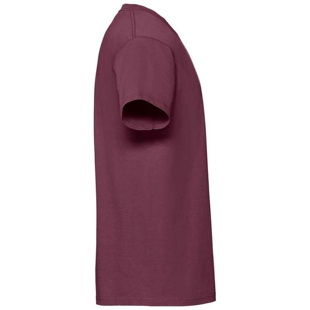 Fruit of the Loom Heren iconic 195 premium ringspun katoen t-shirt UTFK2657_burgundy large