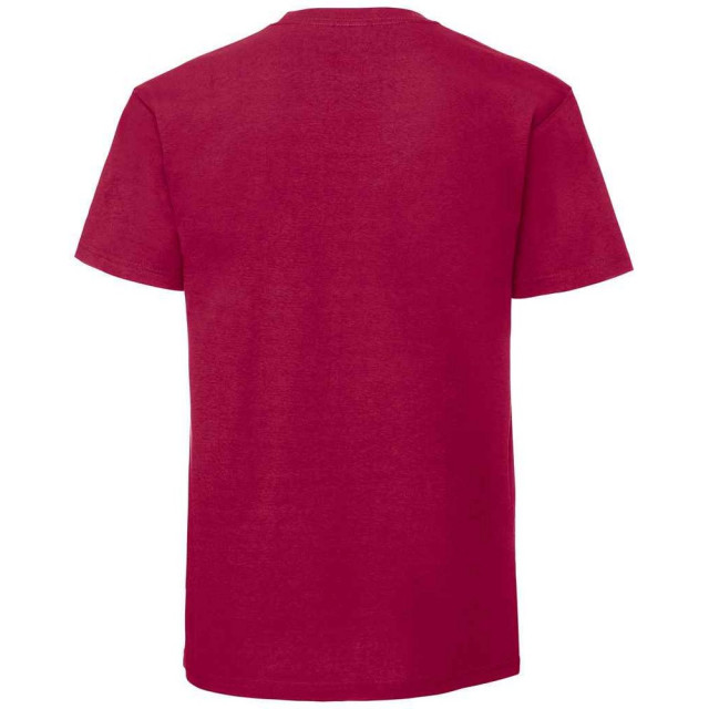 Fruit of the Loom Heren iconic 195 premium ringspun katoen t-shirt UTFK2657_cranberry large