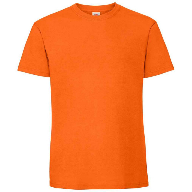 Fruit of the Loom Heren iconic 195 premium ringspun katoen t-shirt UTFK2657_orange large