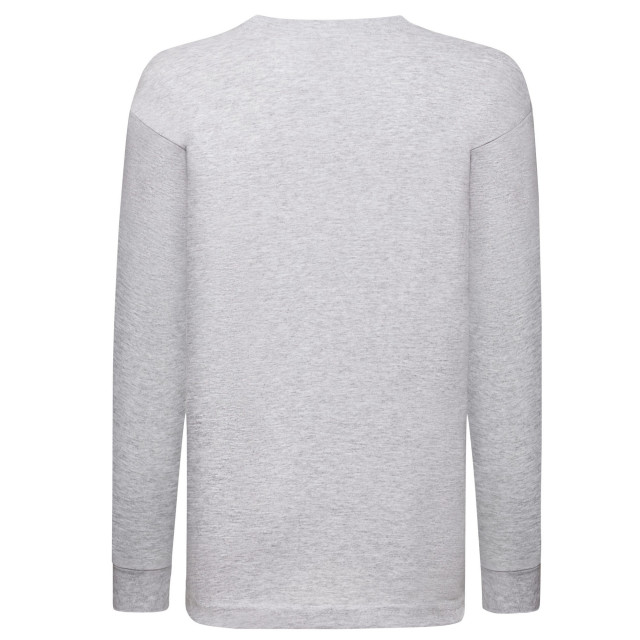 Fruit of the Loom Kinder/kids valueweight heather t-shirt met lange mouwen UTFK2652_grey large