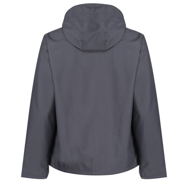 Regatta Heren venturer 3 layer hooded soft shell jacket UTFK2621_sealgreyblack large