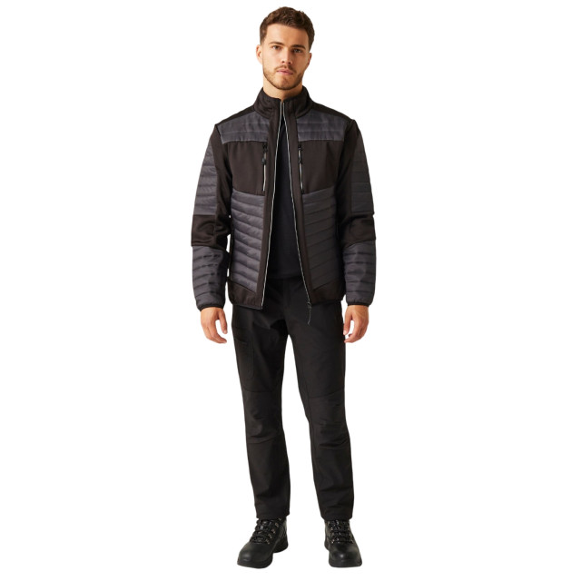 Regatta Heren e-volve hybride stretch jas UTFK2625_ashblack large