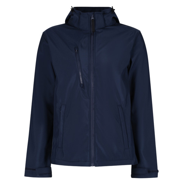 Regatta Heren venturer 3 layer hooded soft shell jacket UTFK2621_navy large