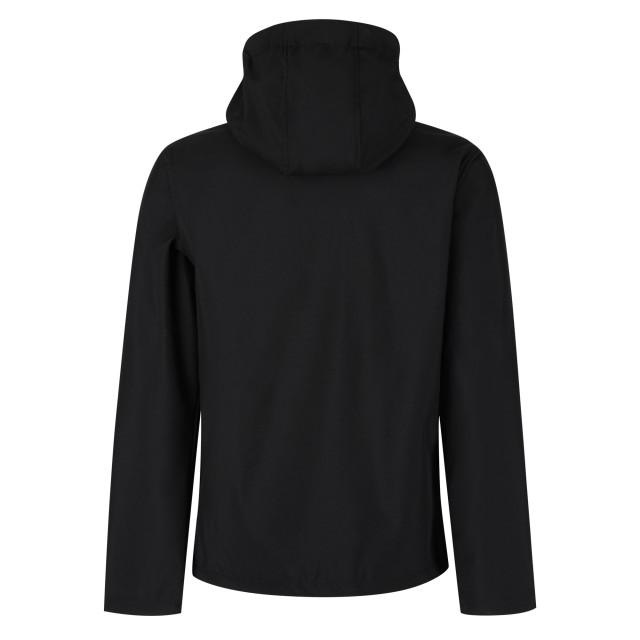 Regatta Heren venturer 3 layer hooded soft shell jacket UTFK2621_blackred large