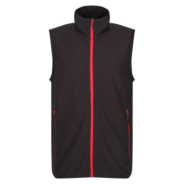 Regatta Heren navigate fleece gilet UTFK2615_blackclassicred large