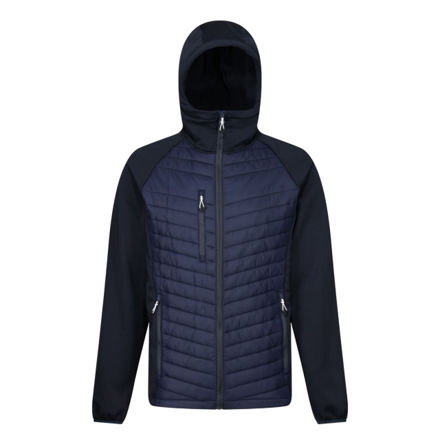 Regatta Heren navigate hybride hooded jacket UTFK2584_navysealgrey large