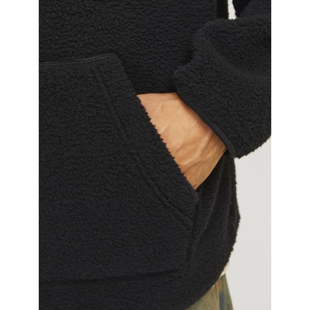 Jack & Jones Heren teddy hoodie jorfrederiksberg 12263011-Zwart large Jack & Jones Heren teddy hoodie jorfrederiksberg 12263011-Zwart large