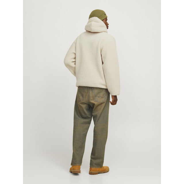 Jack & Jones Heren teddy hoodie jorfrederiksberg 12263011-Beige large