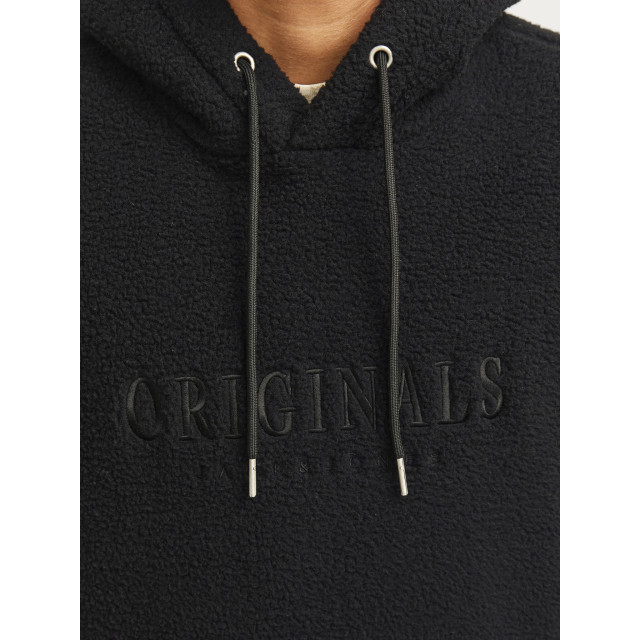 Jack & Jones Heren teddy hoodie jorfrederiksberg 12263011-Zwart large Jack & Jones Heren teddy hoodie jorfrederiksberg 12263011-Zwart large