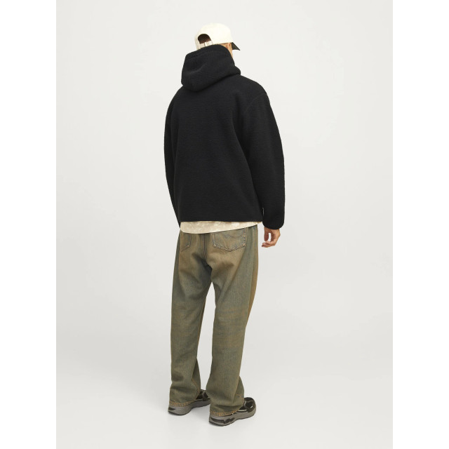 Jack & Jones Heren teddy hoodie jorfrederiksberg 12263011-Zwart large Jack & Jones Heren teddy hoodie jorfrederiksberg 12263011-Zwart large