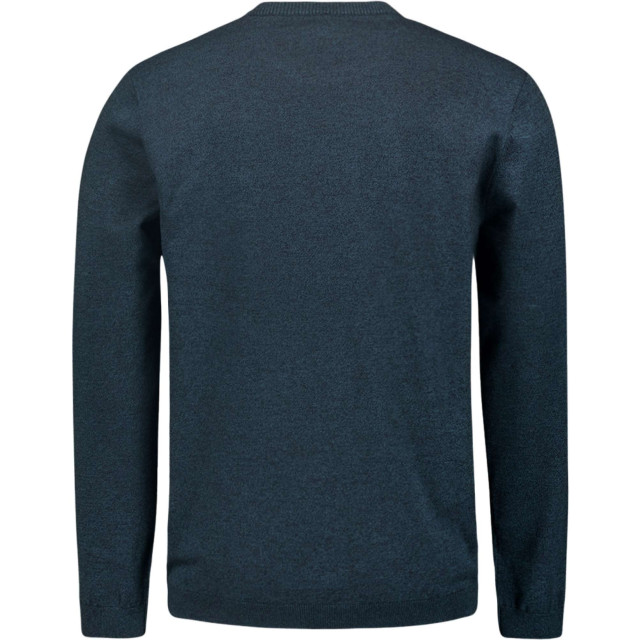 No Excess Pullover crewneck 2 coloured melang navy N2180-037 large