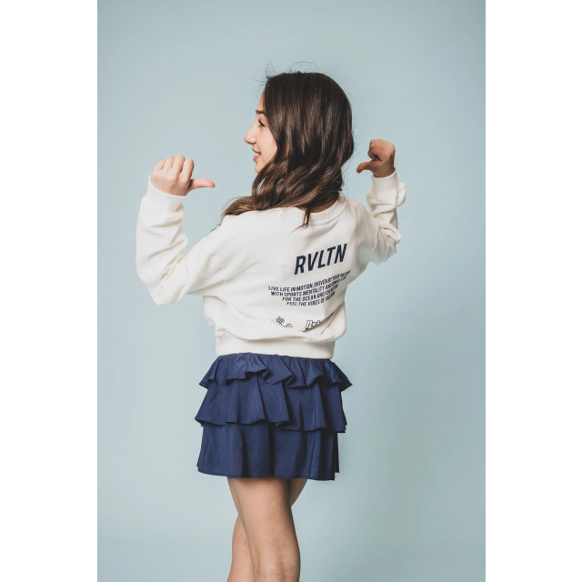 Looxs Revolution Sweater wit backprint voor meisjes in de kleur 2501-5308-070 large