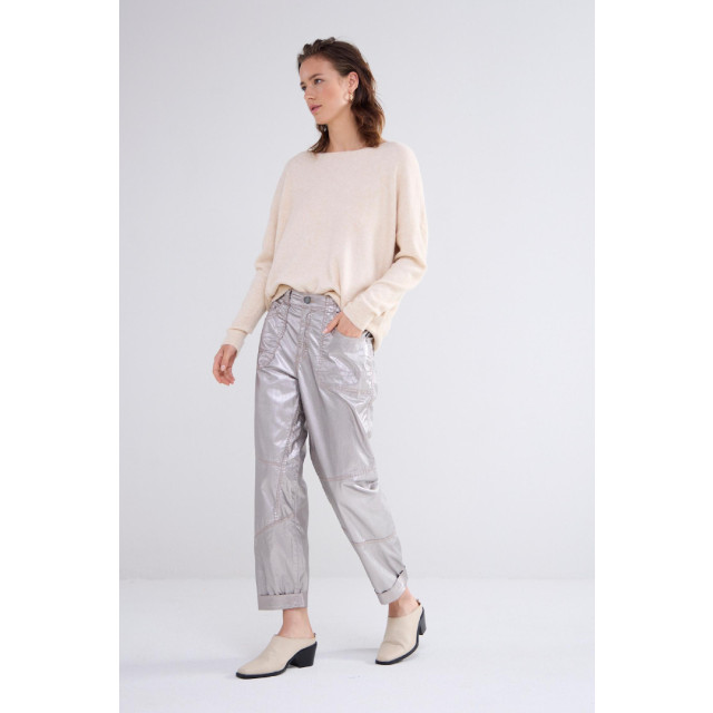 Summum 4s2693-12105 loose tapered pants foil coate 4058306054 large