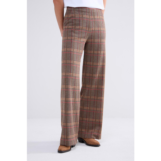 Summum 4s2676-30641 wide leg pants check jacquard 4058353047 large