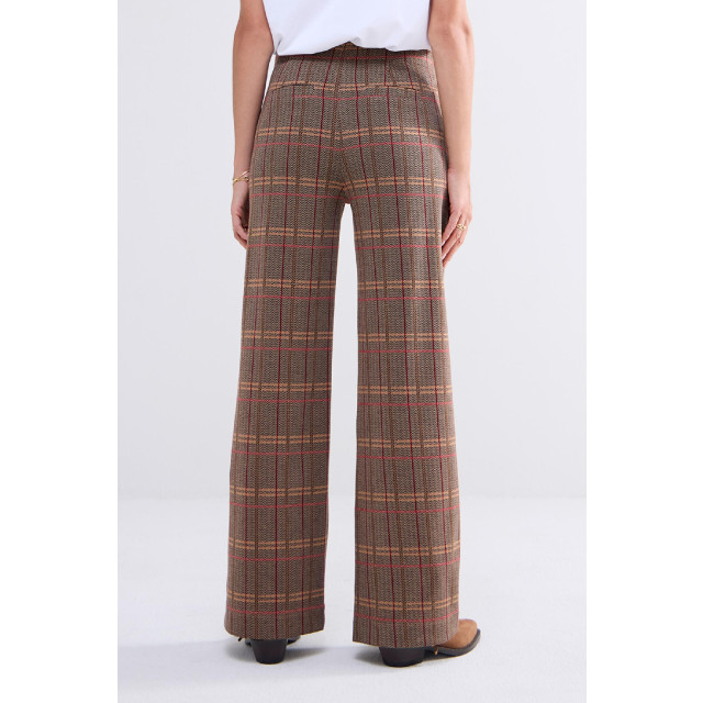 Summum 4s2676-30641 wide leg pants check jacquard 4058353047 large