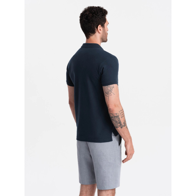 Ombre Poloshirt heren korte mouw - OM-POSB-0100-NAV large