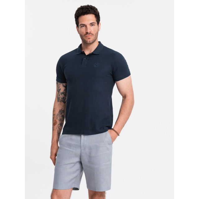 Ombre Poloshirt heren korte mouw - OM-POSB-0100-NAV large