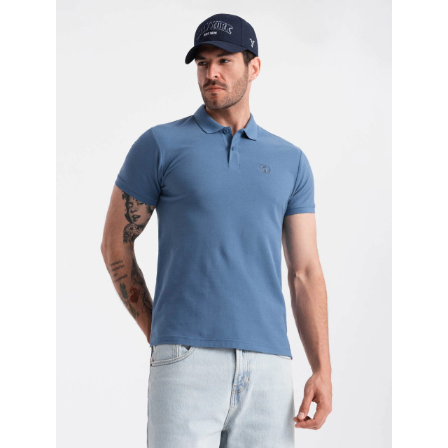 Ombre Poloshirt heren korte mouw - OM-POSB-0100-BL large