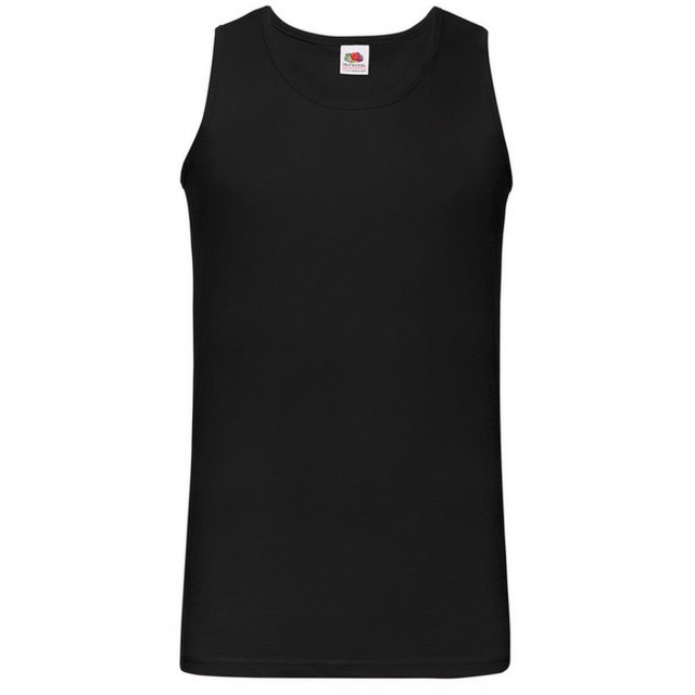 Fruit of the Loom Heren waardevol katoenen atletisch vest top UTFK2349_black large