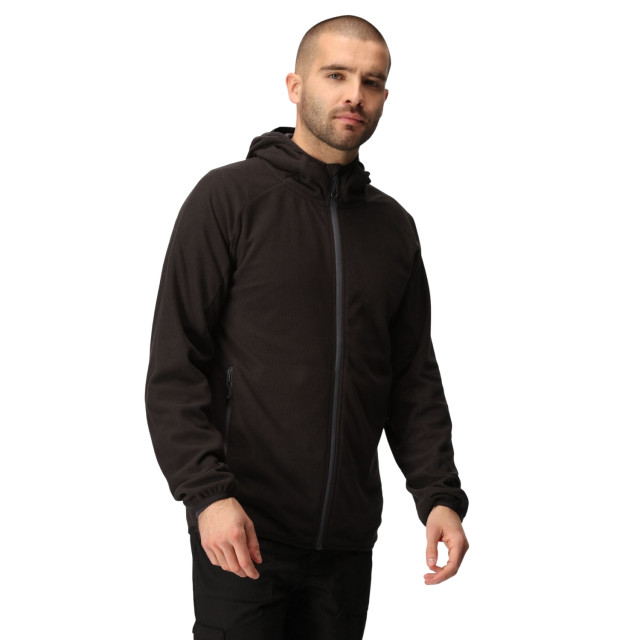 Regatta Heren navigate full zip fleecejack UTFK2342_blacksealgrey large