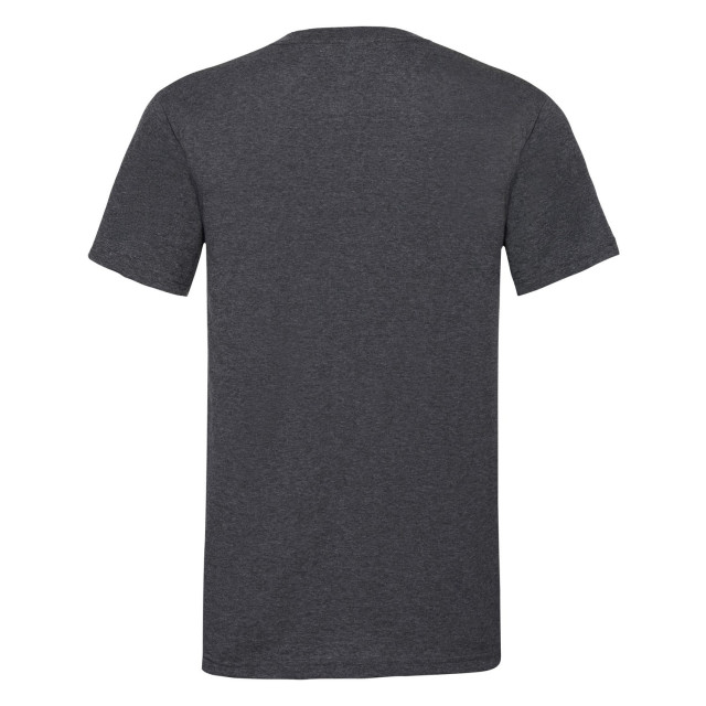 Fruit of the Loom Heren valueweight v neck t-shirt UTFK2280_darkheathergrey large