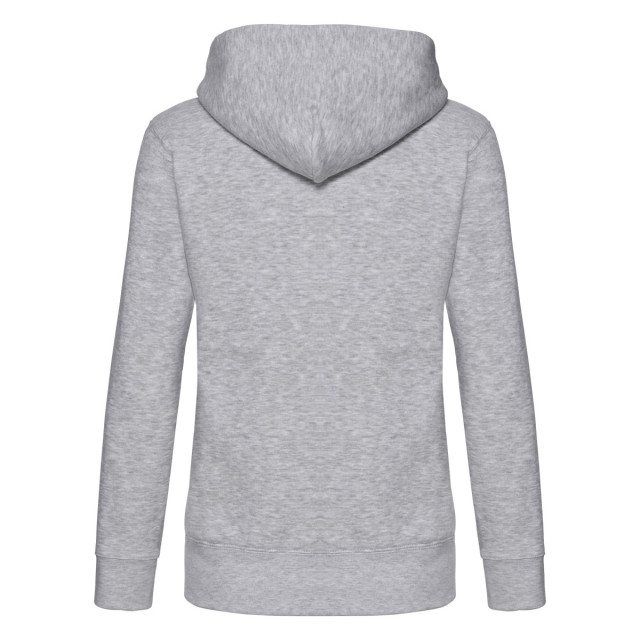 Fruit of the Loom Dames premium sweatjack met kap lady fit UTFK2294_heathergrey large