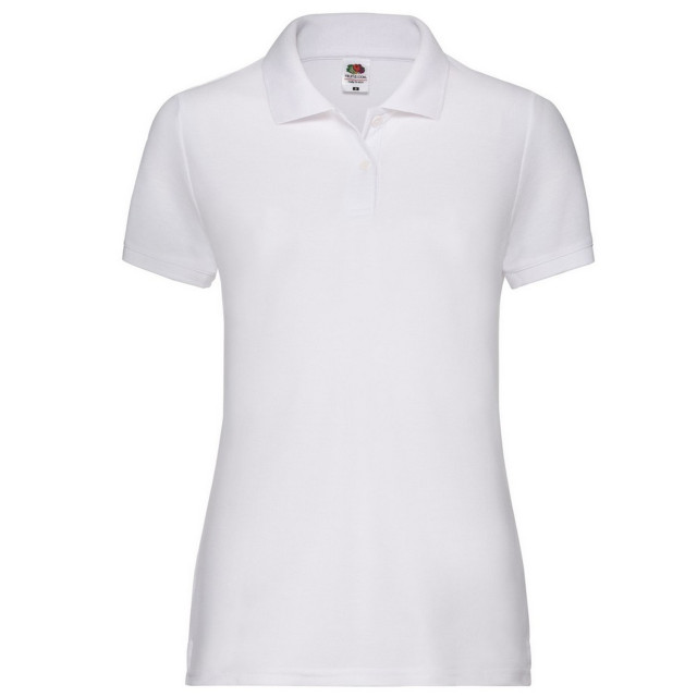Fruit of the Loom Dames 65/35 poloshirt UTFK2265_white large