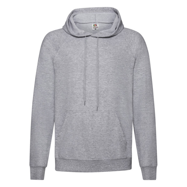 Fruit of the Loom Heren lichtgewicht pullover hoodie UTFK2245_heathergrey large