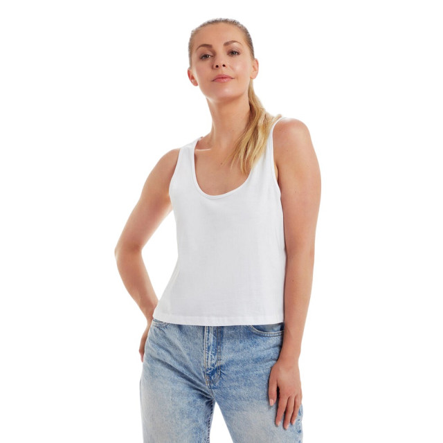 Mantis Dames cropped vest top UTFK1846_white large