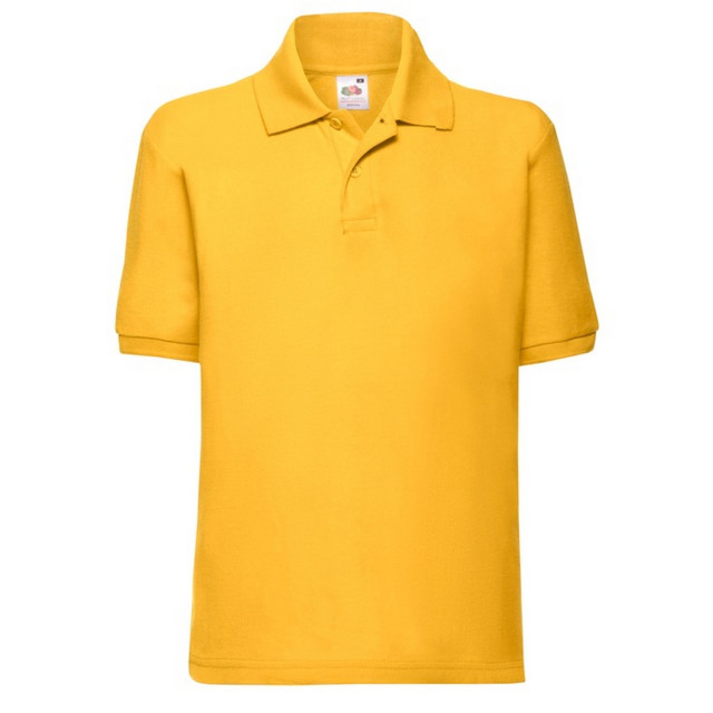 Fruit of the Loom Kinder/kinder 65/35 poloshirt UTFK2570_sunflower large