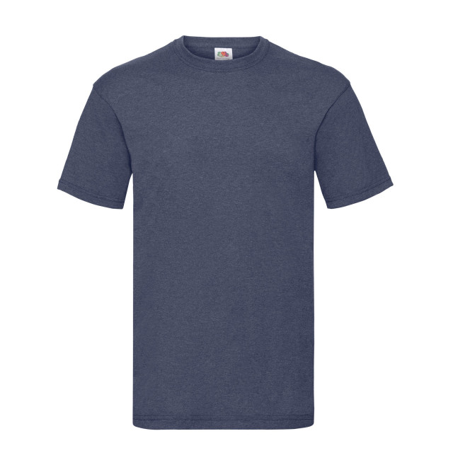 Fruit of the Loom Heren valueweight t-shirt UTFK2459_heathernavy large