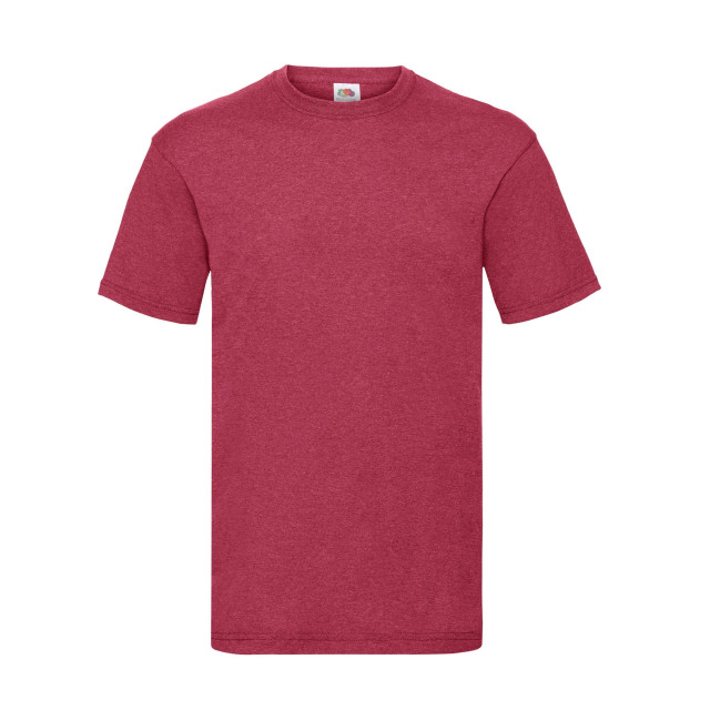Fruit of the Loom Heren valueweight t-shirt UTFK2459_heatherred large