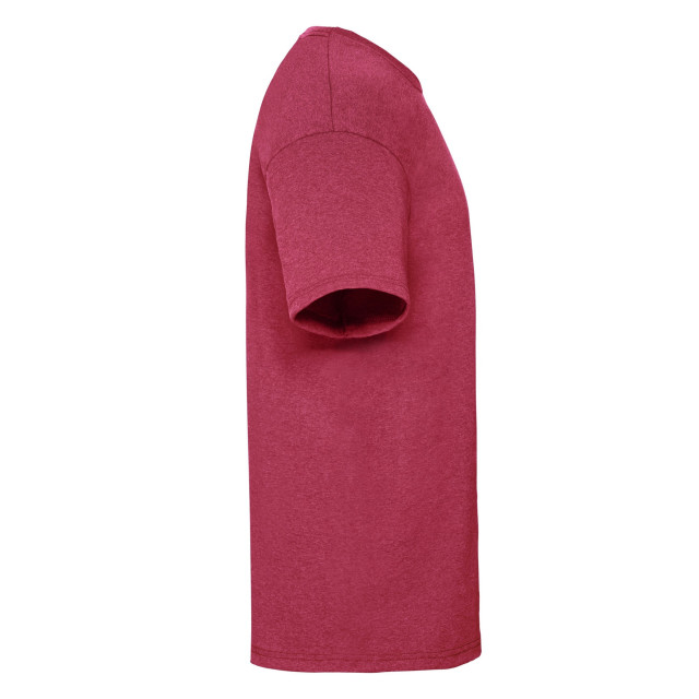 Fruit of the Loom Heren valueweight t-shirt UTFK2459_heatherred large