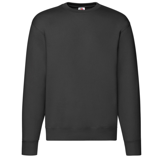 Fruit of the Loom Heren premium ingelegd sweatshirt UTFK2438_black large