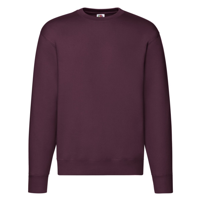 Fruit of the Loom Heren premium ingelegd sweatshirt UTFK2438_burgundy large
