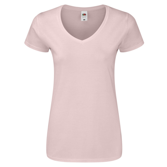 Fruit of the Loom Dames iconisch v hals t-shirt UTFK2428_powderrose large