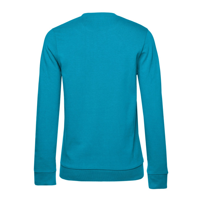 B and C Dames frans terry sweatshirt met inzetstuk UTFK2404_hawaiianblue large