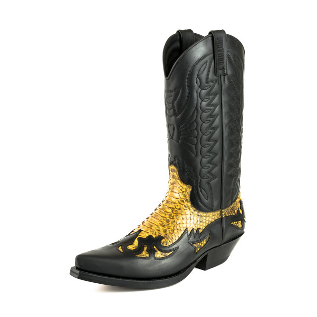 Mayura Boots Cowboy laarzen 1935-c-mex-crazy old negro/ camel 1935-C-MEX-CRAZY OLD NEGRO/PYTHON CAMEL large