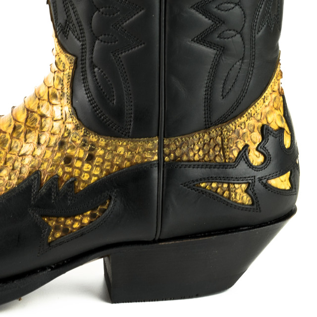 Mayura Boots Cowboy laarzen 1935-c-mex-crazy old negro/ camel 1935-C-MEX-CRAZY OLD NEGRO/PYTHON CAMEL large