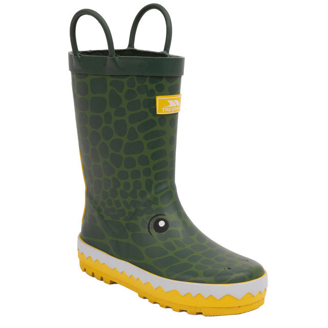 Trespass Kinder/kinder krokodillen wellington laarzen UTTP6775_greenyellow large