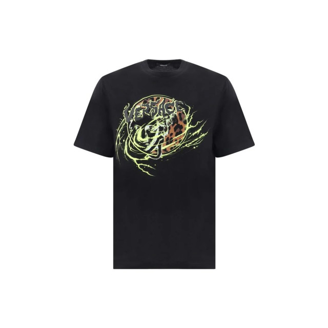 Versace Katoenen t-shirt met iconisch monogram Versace Katoenen T-Shirt met Iconisch Monogram large