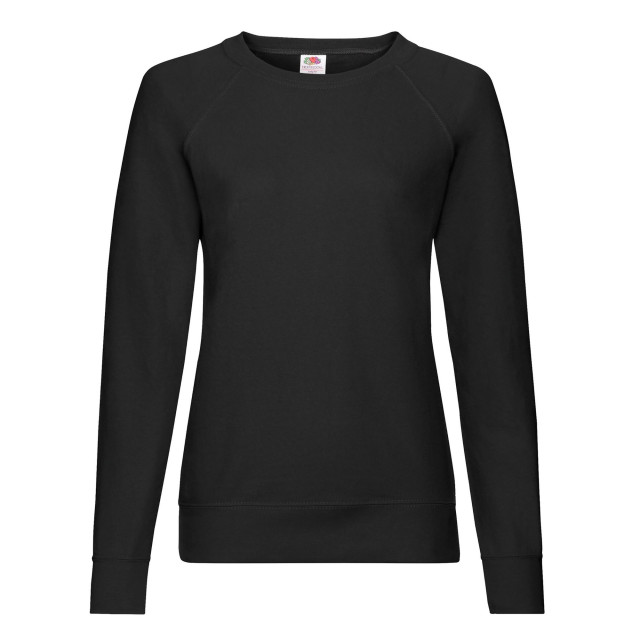 Fruit of the Loom Dames lichtgewicht raglan trui UTFK1925_black large