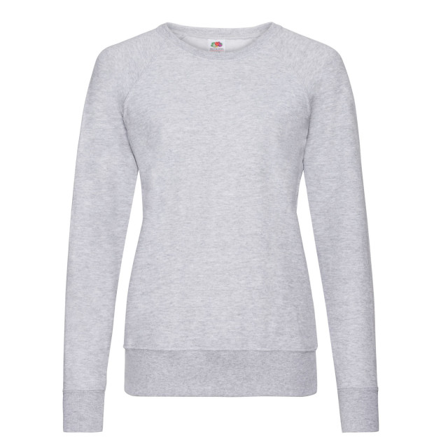 Fruit of the Loom Dames lichtgewicht raglan trui UTFK1925_heathergrey large