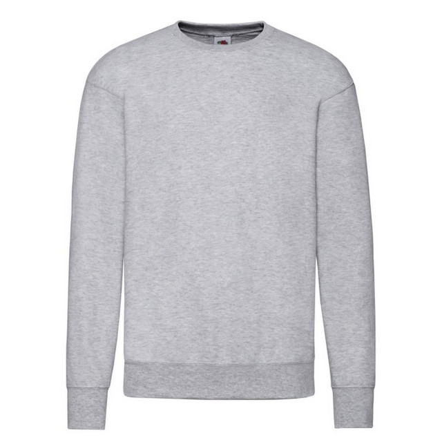 Fruit of the Loom Heren lichtgewicht set-in sweatshirt UTFK1988_heathergrey large